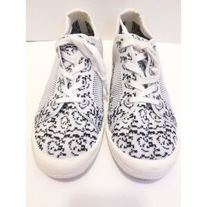 Madden Girl Bailey-K White with black Fabric Comfort/Casual Women's size 11